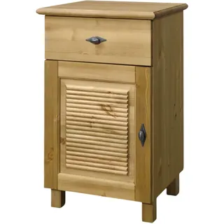 Unterschrank OTTO HOME "Rauna", natur, B:44cm H:76cm T:39cm, Massivholz, Schränke, Unterschrank, aus massiver Kiefer, Breite 44 cm, Rillenoptik, made in EU