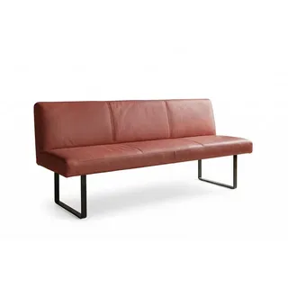 Kawola Esszimmerbank Eleen Rot Leder , Rechteckig , 183x85x69 cm , Esszimmer, Bänke, Sitzbänke