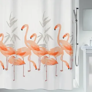 Spirella Duschvorhang Flamingo 240 x 180 cm orange