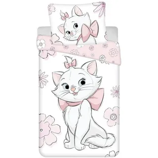 Jerry Fabrics Aristocats Marie Flower Baumwolle 140 x 200 cm + 70 x 90 cm