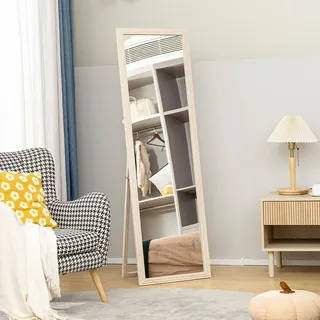 Homcom Ganzkörperspiegel 160 x 50 cm Weiß