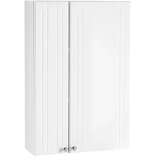 Pelipal KONSTANZ Wandschrank Weiß Hochglanz, Chromglanz-Knopfgriff