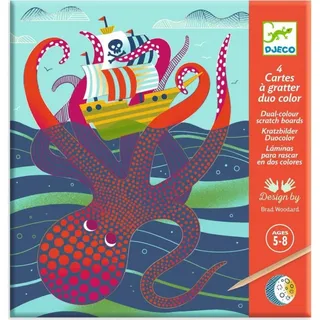 DJECO Scratching Bilder: Auf See