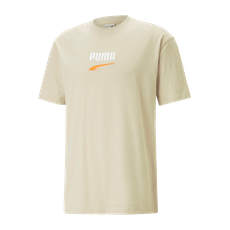 PUMA DOWNTOWN Logo T-Shirt Braun F88