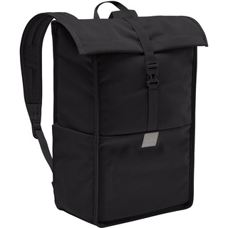 VAUDE City-Rucksack Coreway 20l in Schwarz, wasserabweisender Rucksack Damen & Herren, leichter Daypack für Städtetrips mit Laptop-Fach, Rolltop-Rucksack ideal für den urbanen Alltag