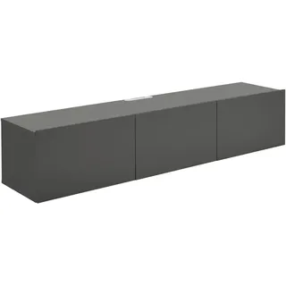 hom'in Hom`in Lowboard, Anthrazit, 180x36.7x42 cm, hängend, Wohnzimmer, Kommoden - Sideboards, Lowboards