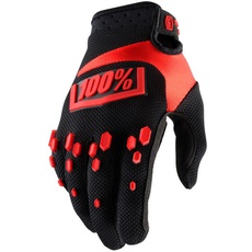 100% Airmatic Handschuhe Schwarz/Rot Größe XXL