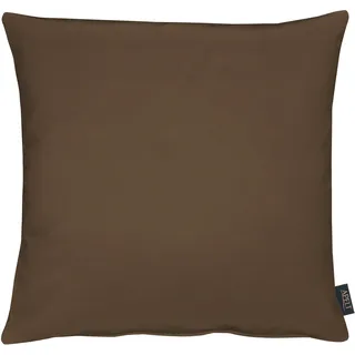Dekokissen APELT "4362 Rips Uni" Gr. 1, braun (braun, unifarben), B:40cm L:40cm, Obermaterial: 60% Polyester, 40% Baumwolle, Dekokissen_Sitzkissen_Kissenhüllen, Dekokissen, Wasser- und Schmutzabweisend