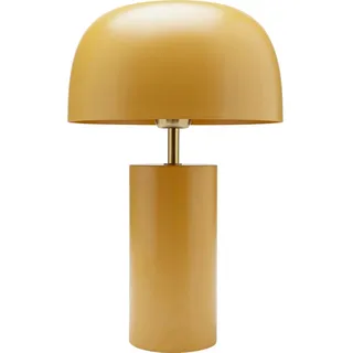 Kare Design Tischleuchte Loungy Curry, Gelb, Tischlampe, Stahlgestell, Metall Schirm, kein Leuchtmittel inklusive, E14, moderne Lampe, Designer Leuchte, Pilzlampe