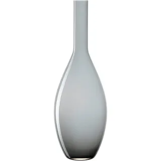 Leonardo Vase , Grau , Glas , bauchig , 17.5x50x17.5 cm , handgemacht , Dekoration, Vasen, Glasvasen