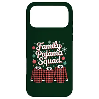 Hülle für iPhone 17 Pro Max Familien-Pyjama Squad Weihnachten passend