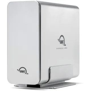 OWC Express 4M2 M.2 2230/2242/2280 SSD | bis zu 3200MB/s | RAID 0/1/4/5/10/JBOD | Mac/PC kompatibel | Aluminium | leise | USB-C-Kabel im Lieferumfang enthalten |
