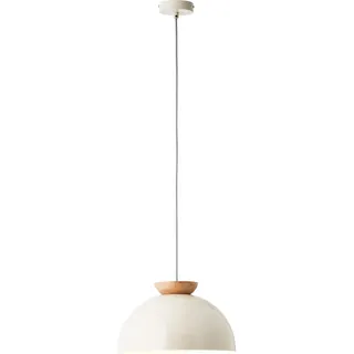 Brilliant Pendelleuchte Nalam Pendelleuchte 35cm holz hell/grau Metall/Holz 1x A60, E27, 40 W, Geeignet für Normallampe (nicht enthalten)