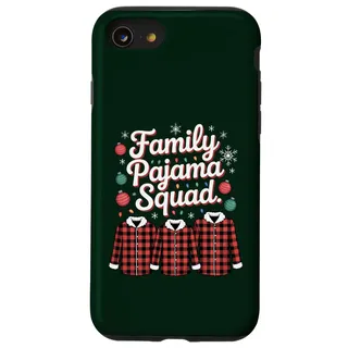 Hülle für iPhone SE (2020) / 7/8 Familien-Pyjama Squad Weihnachten passend