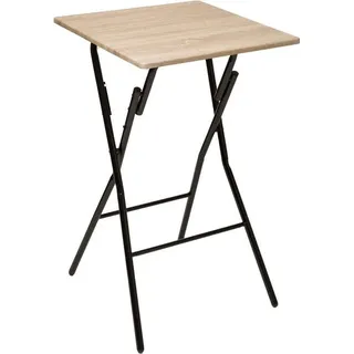 5five simply smart Klappbarer Bartisch 60 x 60 cm Beige/Braun