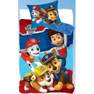 PAW Patrol Bettbezug Freunde 140 x 200 cm - 70 x 90 cm - Polyester - Blau