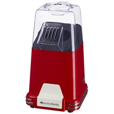 Melchioni Family MRS Popcorn-Maschine, 110 W, Luftheizung, ohne Öl und Fett, Rot
