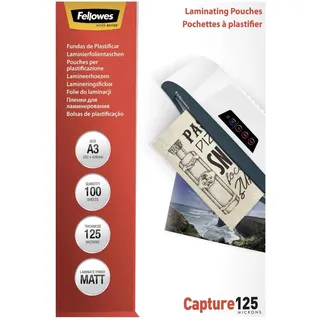 Fellowes Laminierfolie, A3 100 Stück, 125 μm)