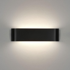 Lightess Wandlampe LED Innen Modern Wandleuchte Schwarz Up Down Licht Wandbeleuchtung Neutralweiß Treppenhuas Beleuchtung 16W IP44 für Wohnzimmer Schlafzimmer Flur Treppen usw, aus Aluminium
