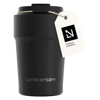 LARS NYSØM Thermo Kaffeebecher 0,38 l Schwarz