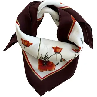 Schal , Rot , Textil , Blume , 90x90 cm , Freizeit & Co, Wellness & Gesundheit, Gesundheit