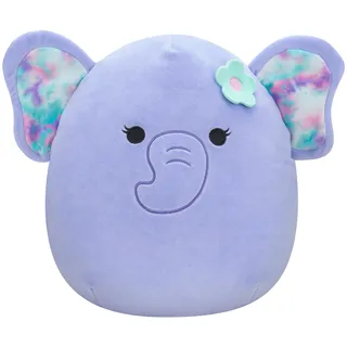Squishmallows SQCR05378 - Anjali der lila Elefant 19 cm, offizielles Jazwares Plüsch, superweiches Kuscheltier