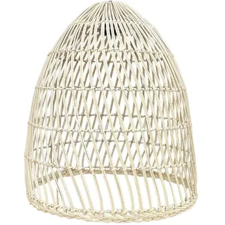 Lumisky PAULO Lampenschirm aus natürlichem Rattan, Bohemian-Stil, für elektrische Fassung E27, Höhe 45 cm