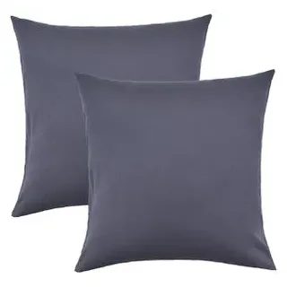 NatureMark Kissenbezug Jersey 80 x 80 cm Anthrazit