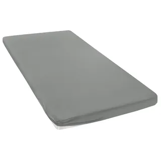 OTTO home Spannbettlaken Baumwolle-Mikrofaser-Jersey 90 x 200 - 140 x 200 - 180 x 200 cm grau