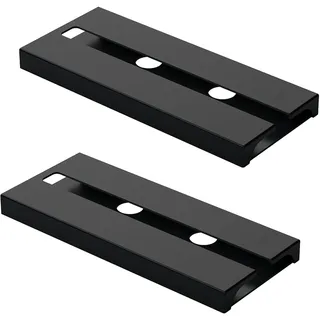 2 stück Schwarz Weinglashalter, Schrank Weinglashalter Schwarz, Hängender Weinglashalter Schwarz, Schrank Stemware Racks, Schwarz Weinglas Display Stand für Küchen Restaurant Schränke Regal (Schwarz)