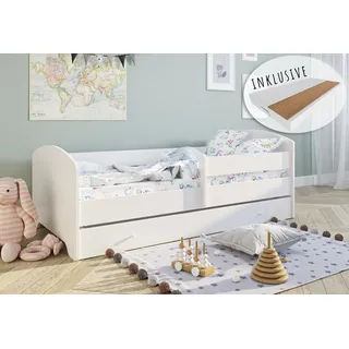 Kids Collective Kinderbett 80 x 160 cm Holz lackiert weiß
