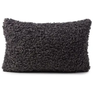 Dekokissen GÖZZE "Curly Kissen Rolf", anthrazit, unifarben, B:30cm H:10cm L:50cm, Polyester, Dekokissen_Sitzkissen_Kissenhüllen, Dekokissen