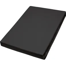 Bild Spannbettlaken Jersey (140x200-160x200cm) schwarz