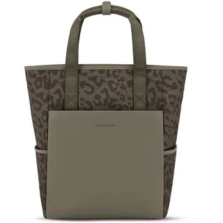 Kapten & Son Rucksack Lindby Leo Dark Brown 18 L | 2in1 Tasche & Rucksack | inkl. Kofferbefestigung, Laptopfach, Flaschenhalterung | Shopper Damen