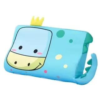 Schlummerkids Kissen Original,Kinderkissen für Besserenund Gesünderen, Calmly Ergonomisch, Kawaii Tiere Kissen, Atmungsaktiv und Hautfreundlich (Mit Kopfkissenbezug) (Dinosaurier,45*27*6 cm)