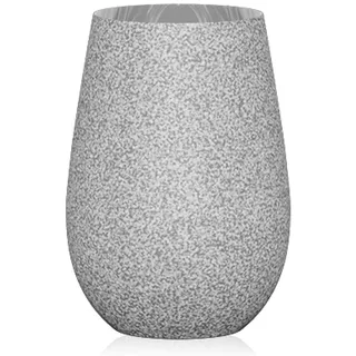 Stölzle Lausitz Longdrinkgläser Stones Graphit Mittelgrau 6er-Set 465 ml – Allroundbecher für Wasser, Saft & Cocktails – Hochwertige Trinkgläser in Steinoptik – Spülmaschinengeeignet & stoßfest