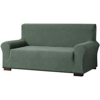 EBETA E Elastisch Sofa Überwürfe Sofabezug, Stretch Sofahusse Sofa Abdeckung Hussen für Sofa, Couch, Sessel 2 Sitzer (Bohnengrün, 145-185 cm)