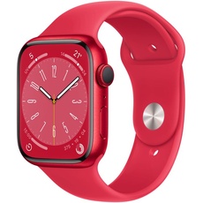 Bild Watch Series 8 GPS 45 mm Aluminiumgehäuse (product)red, Sportarmband (product)red