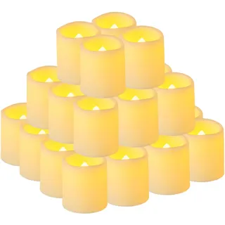 Yakpo 36 Stück 3,8 cm x 4,6 cm flammenlose Teelichter, batteriebetrieben, flackernde LED-Votivkerzen, elektrisch flackernde LED-Kerzen, Großpackung für Hochzeit, Halloween, Zuhause, Tischdekoration