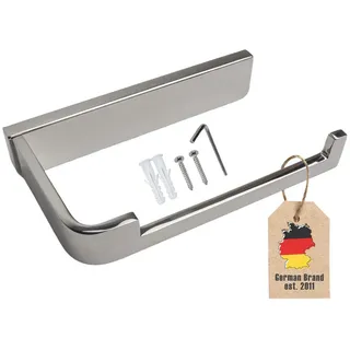 Intirilife Toilettenpapierhalter ohne Ablage , Metall , 12x12x15 cm , Badezimmer, WC Ausstattung, Toilettenpapierhalter
