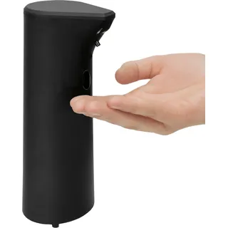 KLEINE WOLKE Seifenspender Touchless, Schwarz, Material: ABS gummiert