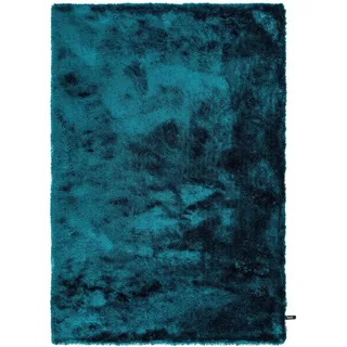 benuta Nest Hochflorteppich Whisper Türkis 240x340 cm , Textil , Beton Optik , Rechteckig , 240x340 cm , wasserabweisend , Teppiche und Böden, Teppiche, Hochflorteppiche & Shaggys