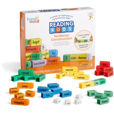 Learning Resources Textstäbe Satzbildung, Lesen lernen, Satzbildung für Kinder, Verbindungswürfel Satzgebäude, Spielzeug zum Lesenlernen, Lese-Hilfsmittel für Kinder