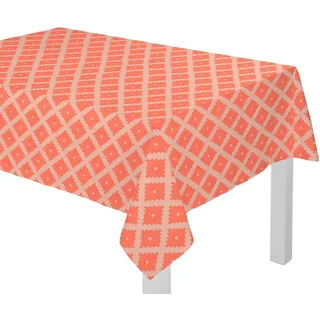Tischdecke ADAM "Maroccan Shiraz Light" Gr. 2, orange, B:120cm L:120cm, Bio-Baumwolle, Tischdecken, Tischdecke, aus 100% Bio-Baumwolle