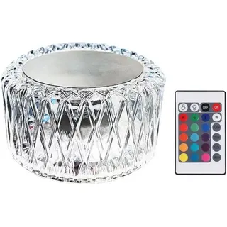 Kristall-Touch-Tisch-LED-Lampe - RGB rund - Weiß, Rot, Grün, Blau, Violett