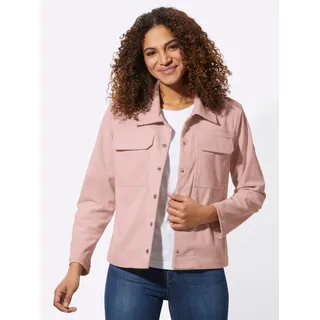 Jackenblazer CASUAL LOOKS "Cord-Blazer", Damen, Gr. 48, beige (puder), 100% Polyester, Blazer Jackenblazer