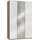 Drehtürenschrank Level by fresh to go 150 x 236 x 58 cm Braun/Weiß