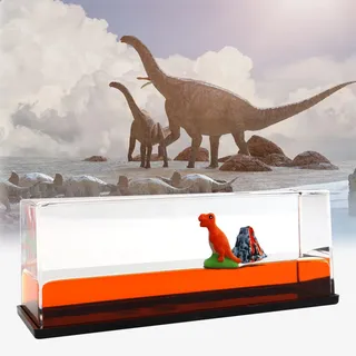 Yuqilin Kreuzfahrtschiff Fluid Drift Flasche Flüssigkeitsdriftflasche für Kreuzfahrtschiffe Unsinkbares Schiff Piratenschiff-Modell in Flüssigkeits-Driftflasche für Home Decor(Dinosaurier)