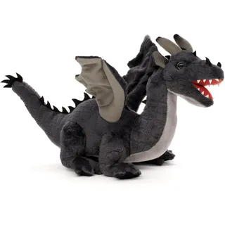 Uni-Toys - Drache grau - 34 cm (Länge) - Plüschtier, Kuscheltier