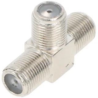 goobay F-adapter T-Type: F female > 2 F female